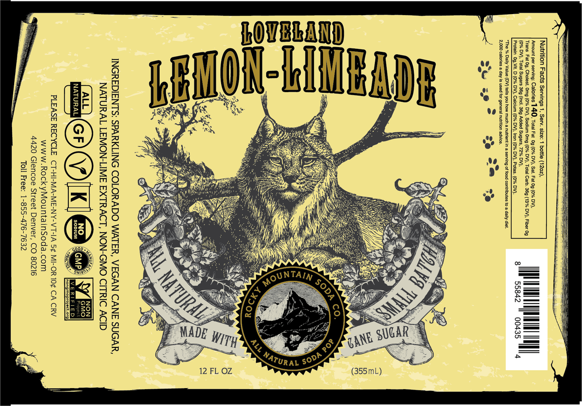 Loveland LemonLimeade Rocky Mountain Soda Co.