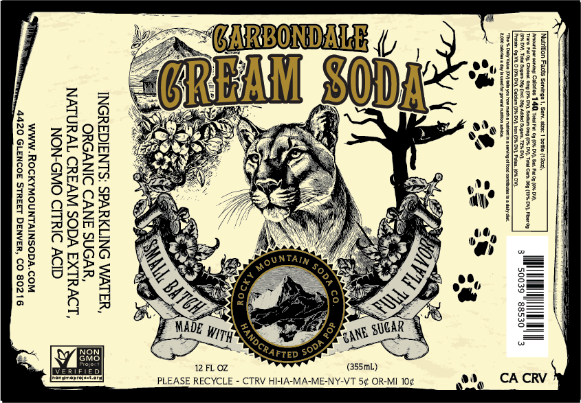 Carbondale Cream Soda | Rocky Mountain Soda Co.