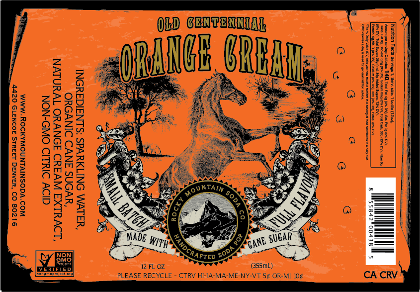 Old Centennial Orange Cream | Rocky Mountain Soda Co.
