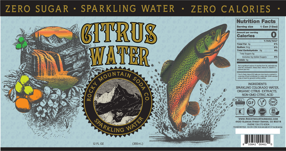 Sparkling Citrus Water | Rocky Mountain Soda Co.