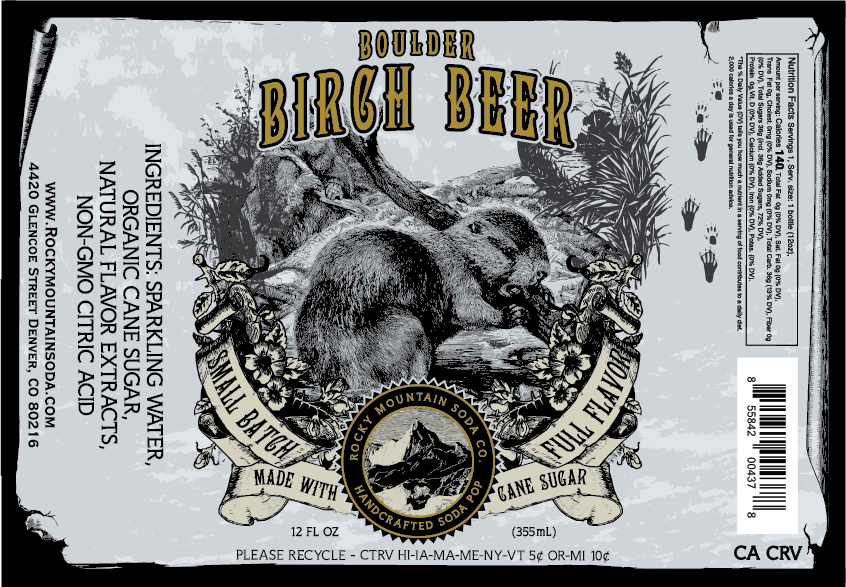 Birch Beer, Boulder Soda Pop