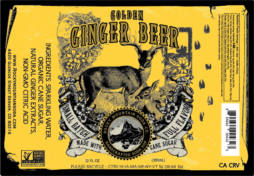 Golden Ginger Beer Soda Pop