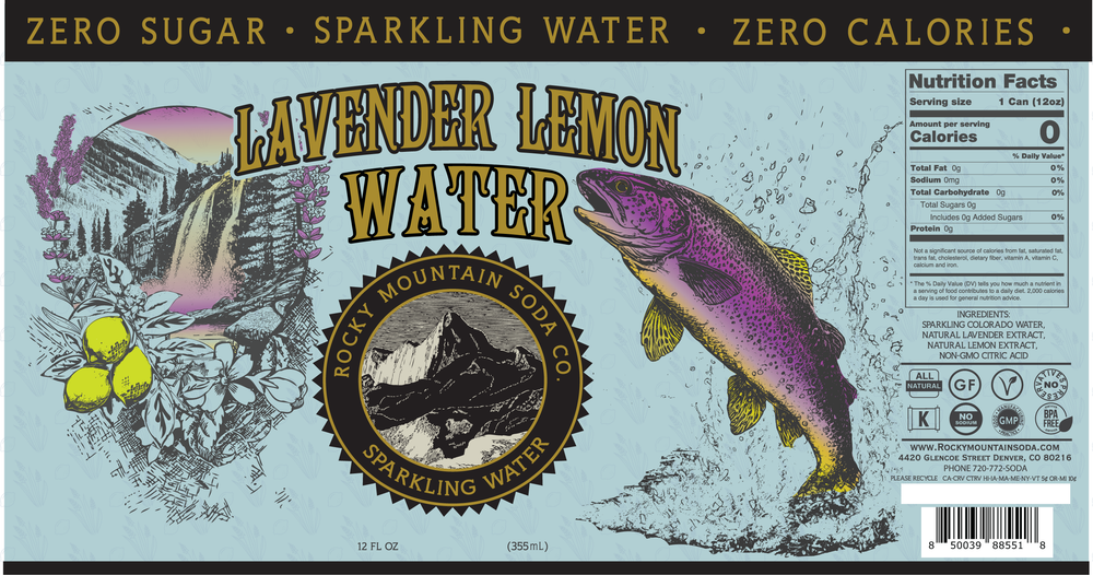 Sparkling Lavender Lemon Water