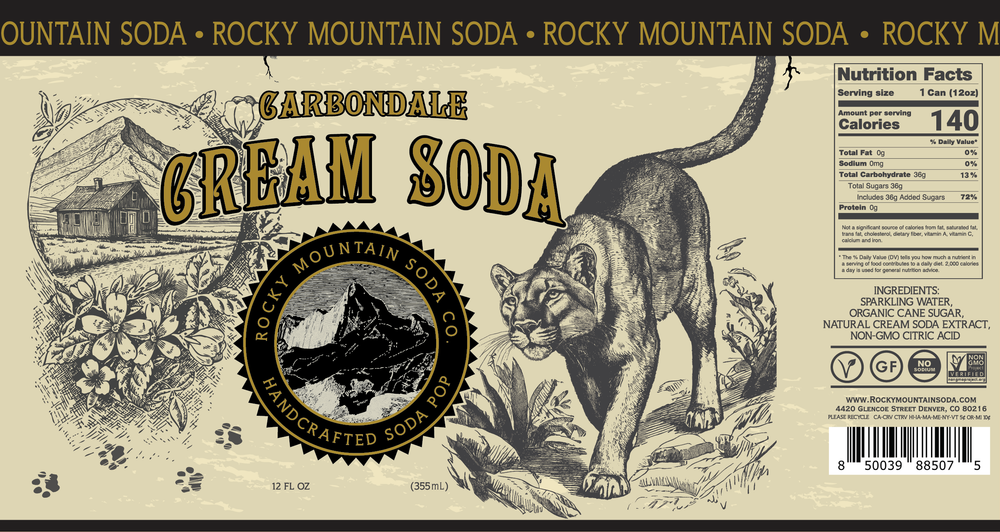 その他 CREAM SODA Carbondale Cream Soda | Rocky Mountain Soda Co.