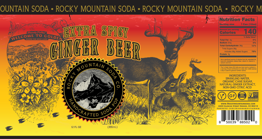 Extra Spicy Ginger Beer | Rocky Mountain Soda Co.