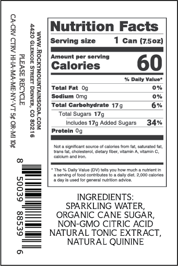 Telluride Tonic Water 7.5oz 48 Pack