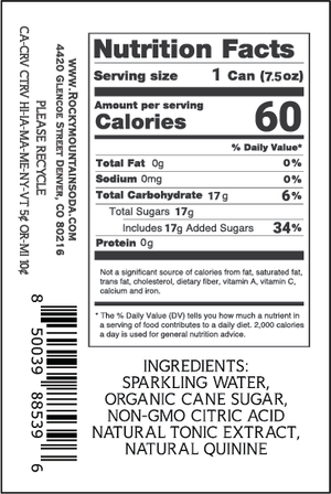 Telluride Tonic Water 7.5oz 48 Pack