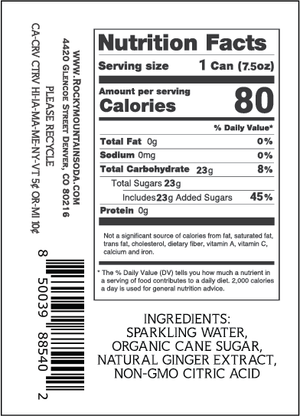 Extra Spicy Ginger Beer 7.5oz 48 pack